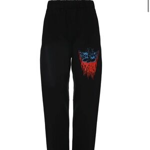 Boys Lie Black Sweatpants with Blue and Red Graphic